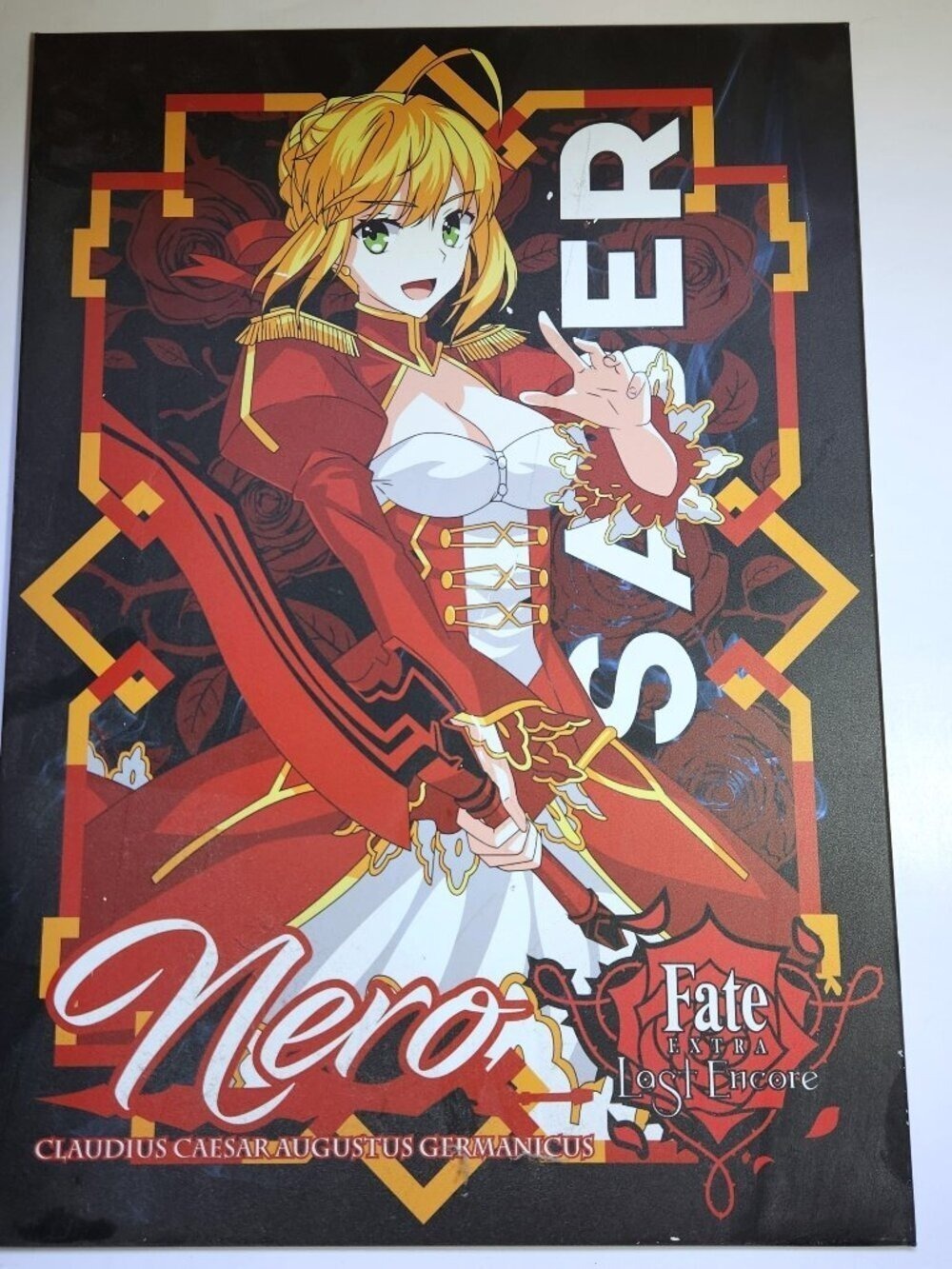 Displate Fate Nero Claudius Metal Poster Medium Authentic Anime Matte Wall Art